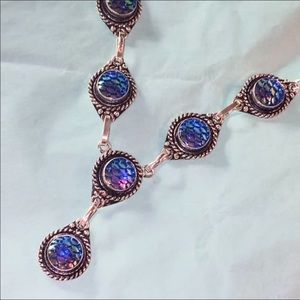 Ocean inspired Titanium mermaid necklace